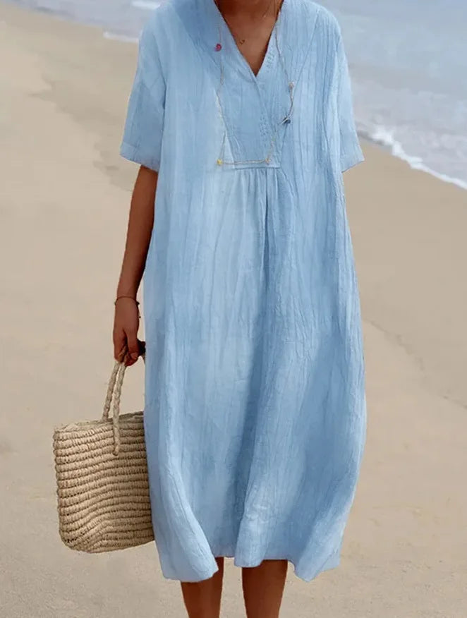 Silvana™ | Relaxed Textured Maxi Dress -