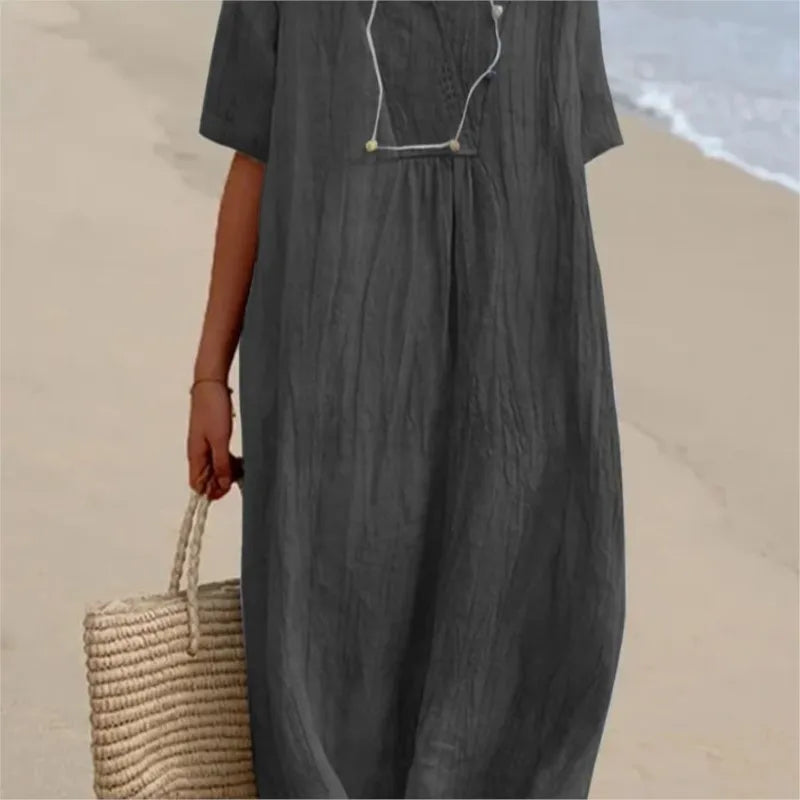 Silvana™ | Relaxed Textured Maxi Dress -