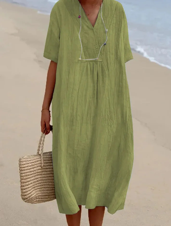 Silvana™ | Relaxed Textured Maxi Dress -