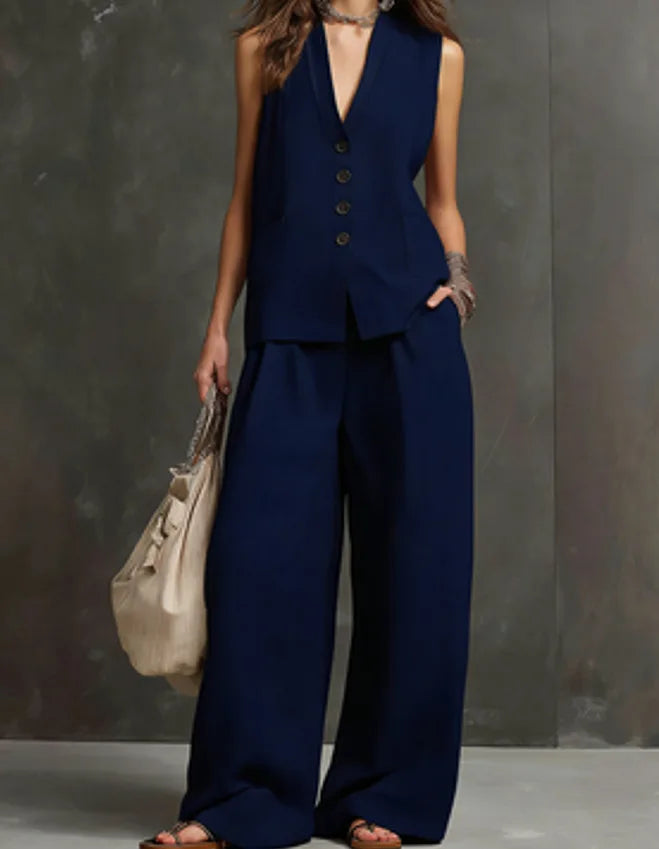 Monica | Complete Casual Two-Piece Set for Office and Summer
