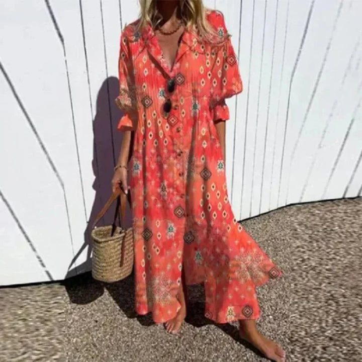 Soleil™ | Breezy Boho Maxi Dress -