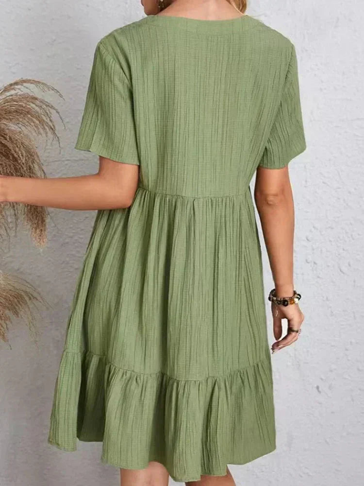 Jade | Summer V-Neck Dress
