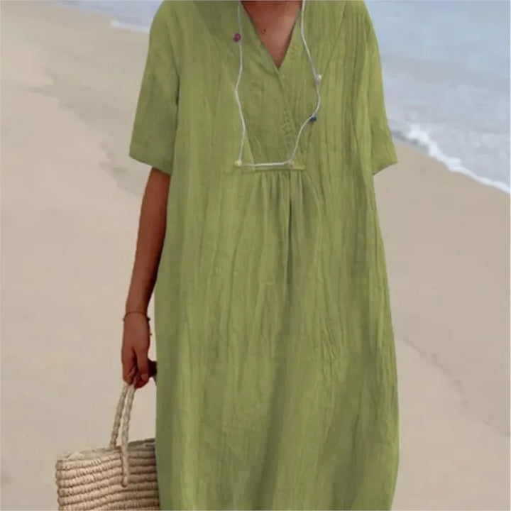 Silvana™ | Relaxed Textured Maxi Dress -