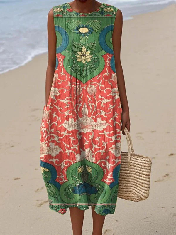 Judith | Vintage Floral Maxi Dress