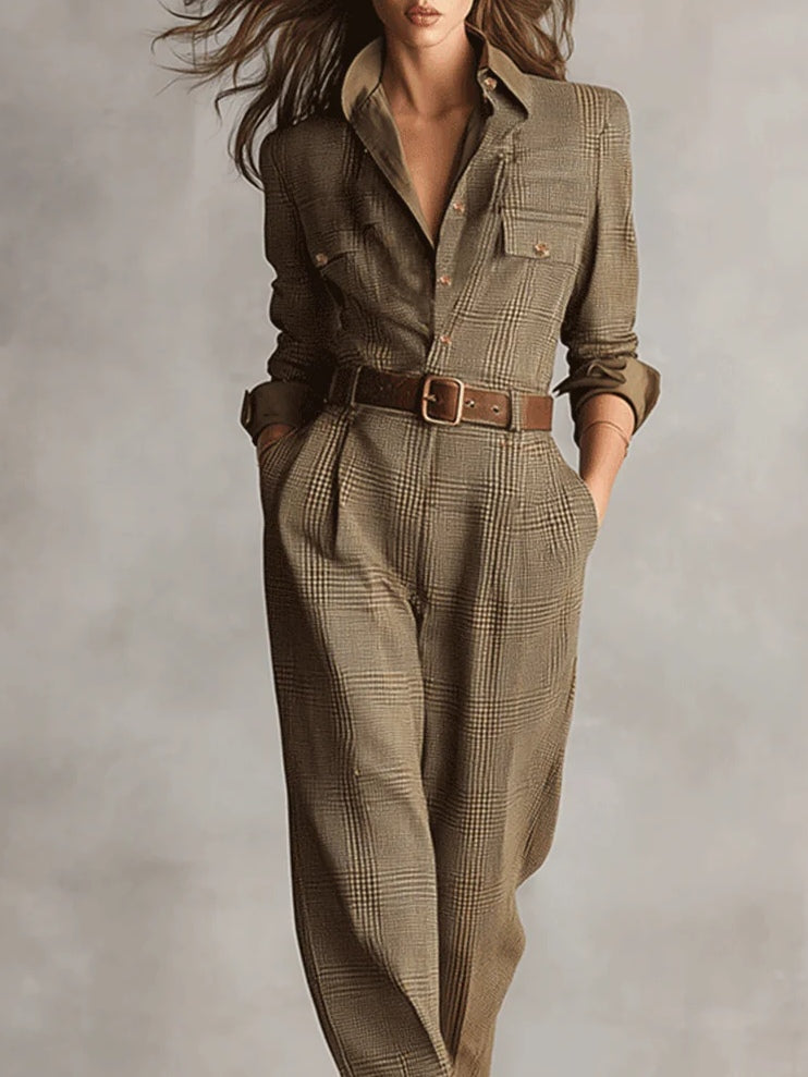 Anna™ - Checked Elegant Jumpsuit