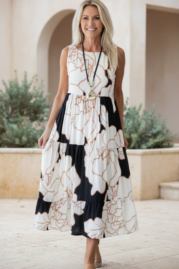 JINDI - STYLISH FLORAL PRINT DRESS
