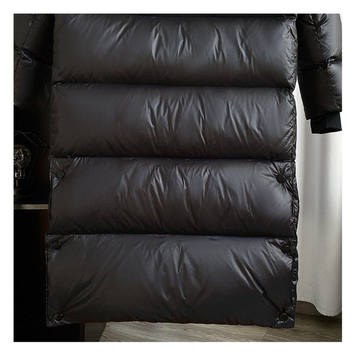 Long Quilted Winter Jacket | With Hood and Zip