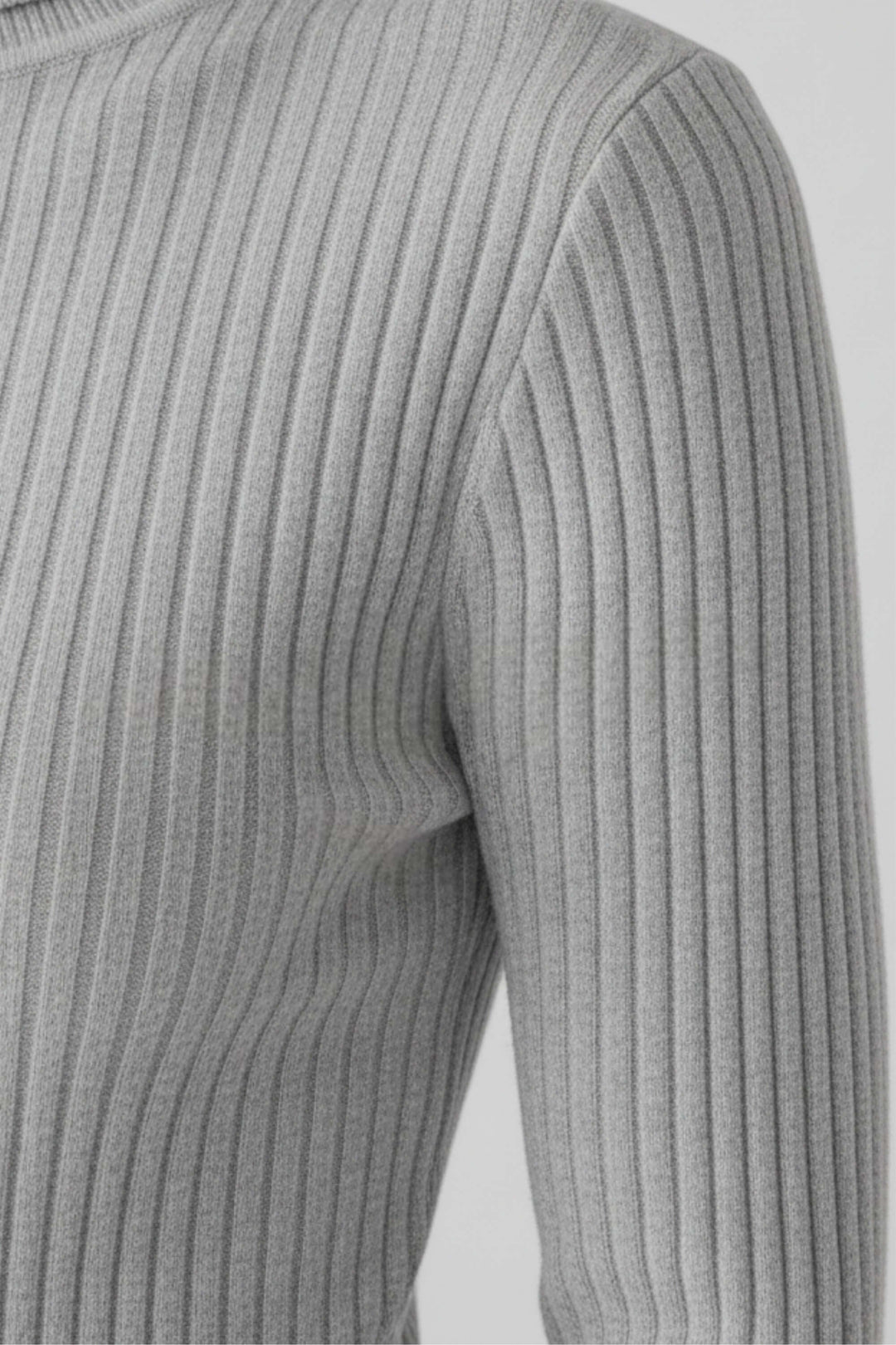 Women’s Ribbed Roll-Neck Slim Fit Jumper
