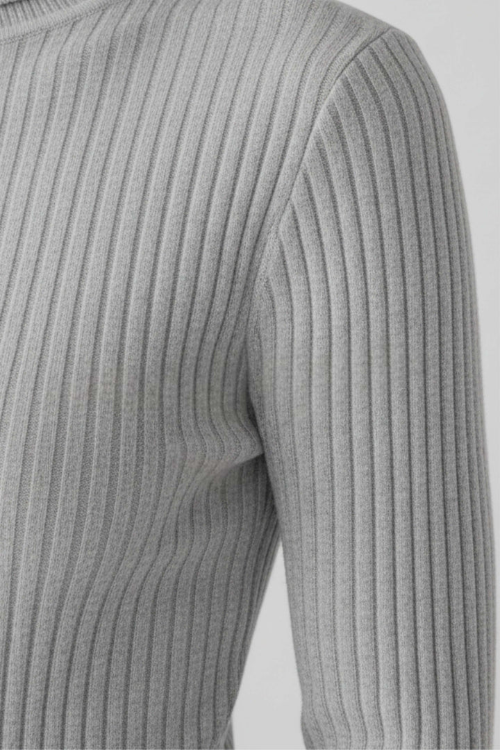 Women’s Ribbed Roll-Neck Slim Fit Jumper