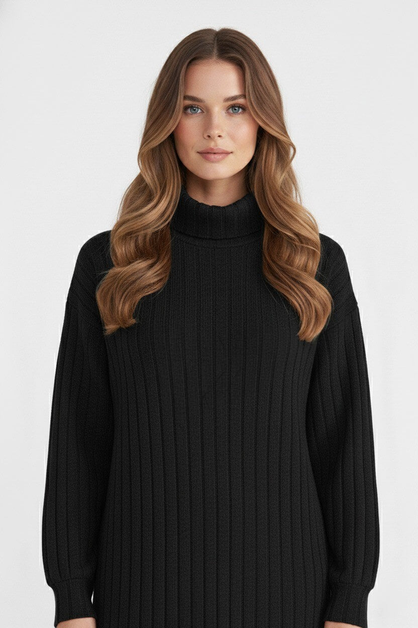 Women’s Roll-Neck Knit Dress