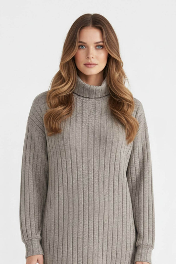 Women’s Roll-Neck Knit Dress