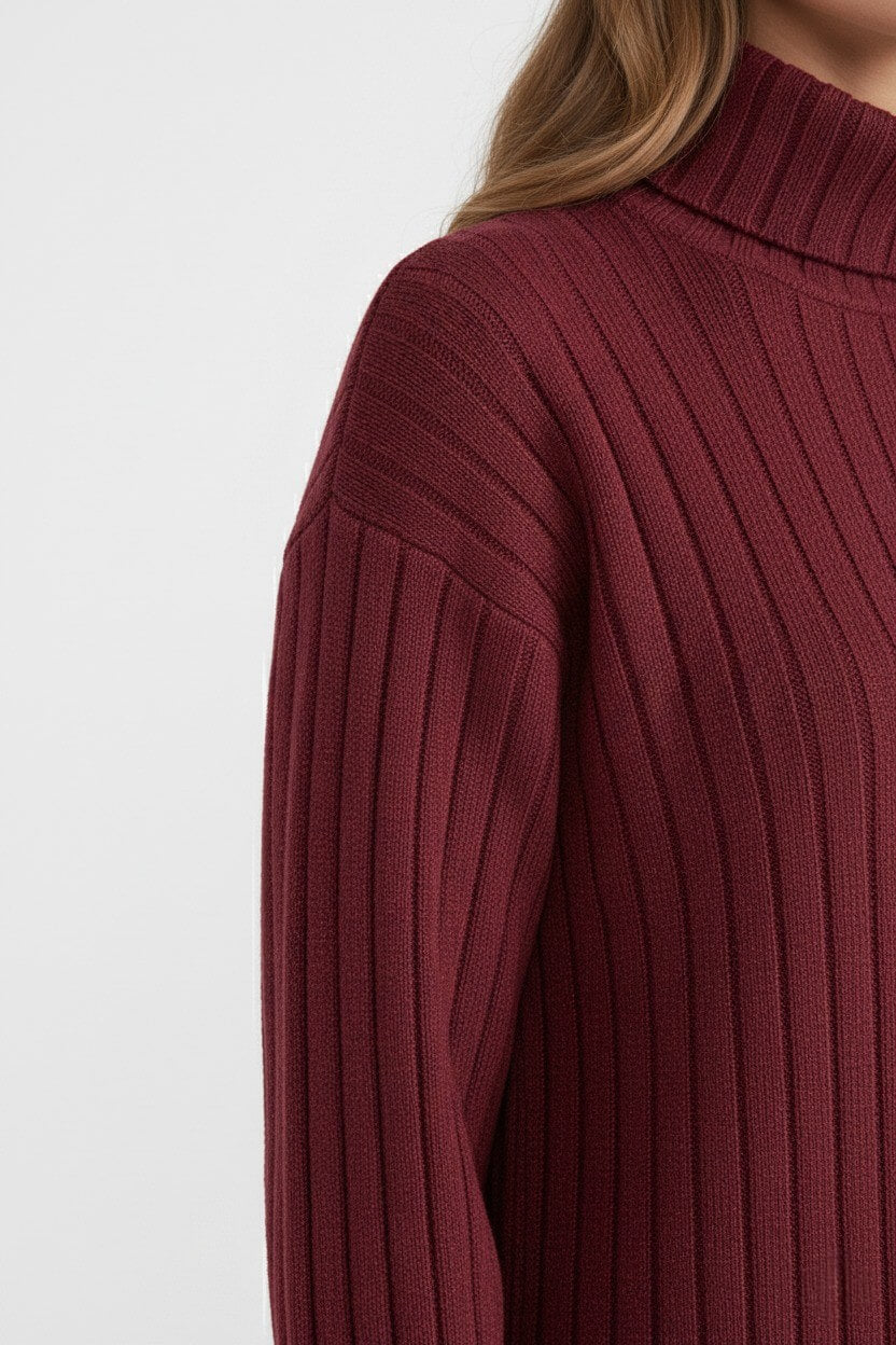 Women’s Roll-Neck Knit Dress