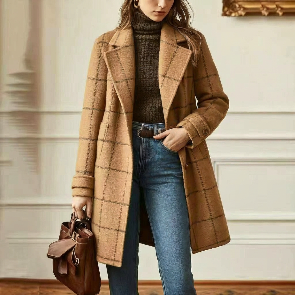 Cambridge Wool Check Coat