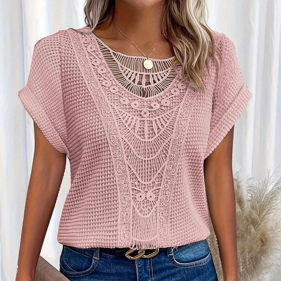 Flora™ | Detailed Knitted Top