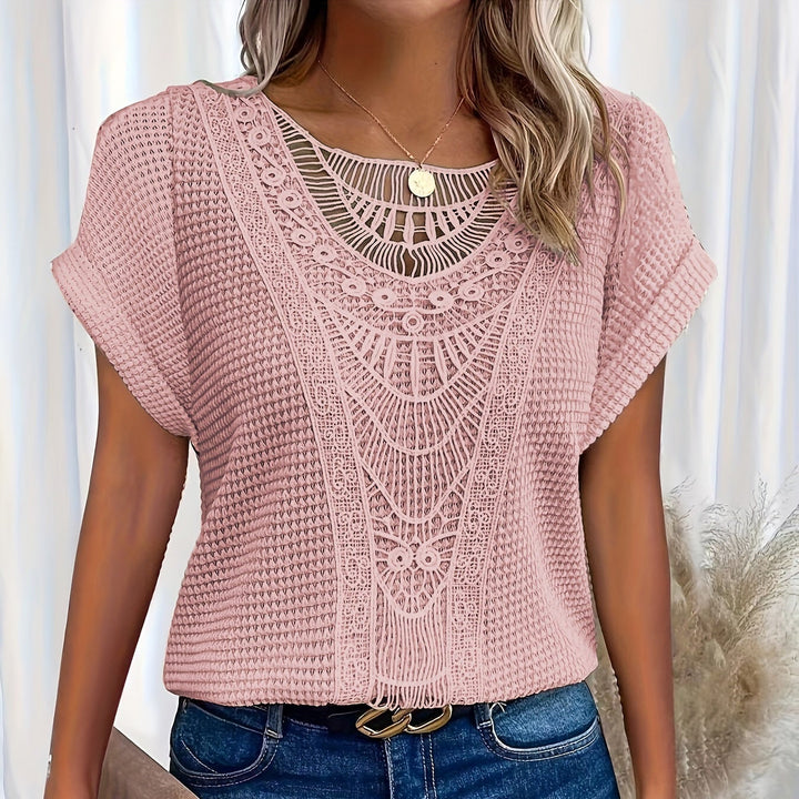 Flora™ | Detailed Knitted Top