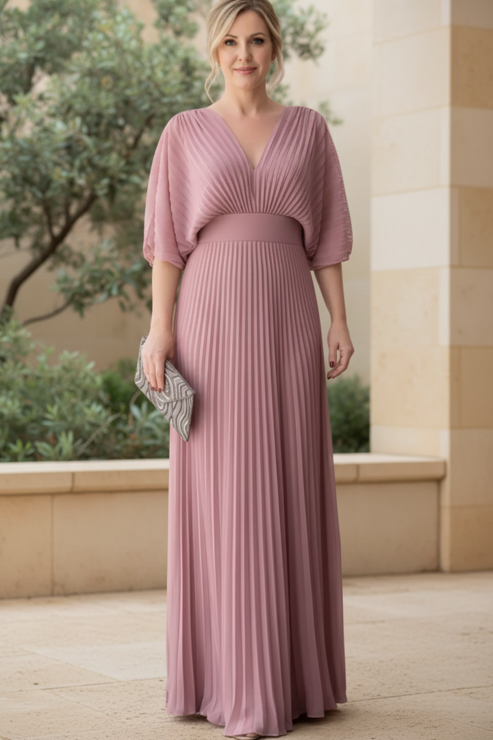 ZANA - PLEATED EVENING GOWN