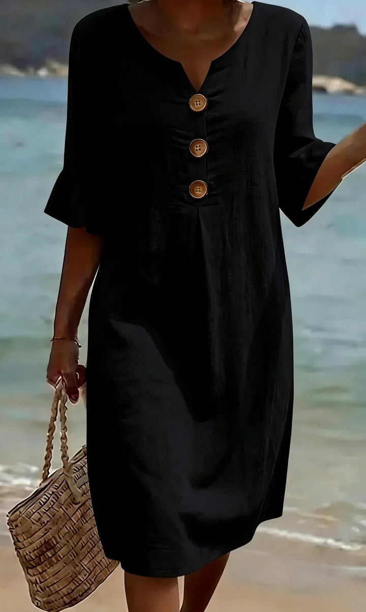 Radmila™ | Textured Long Sleeve Dress -