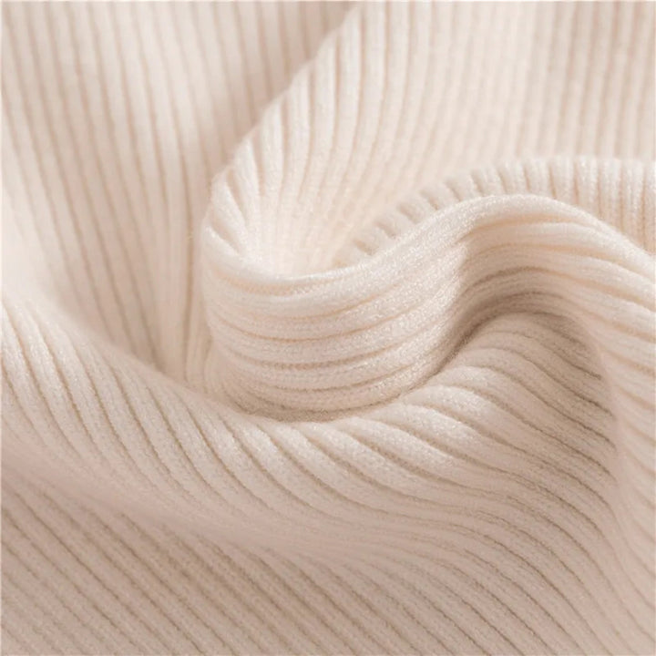 Women’s Ribbed Turtleneck – Long Sleeve Slim Fit Top