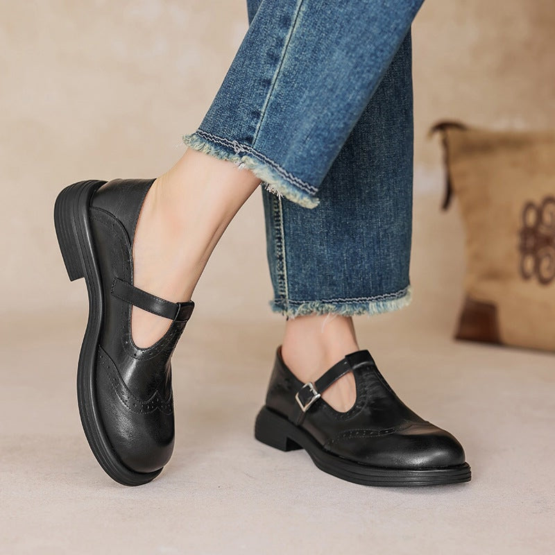 Elvara | Elegant Leather Mary Jane