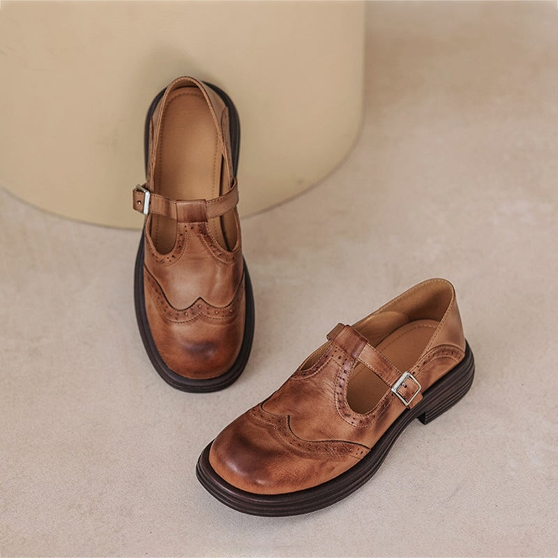 Elvara | Elegant Leather Mary Jane