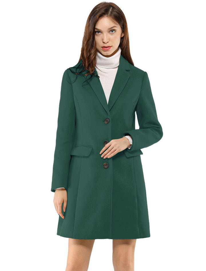 Wool Coat | Classic Cut with Collar