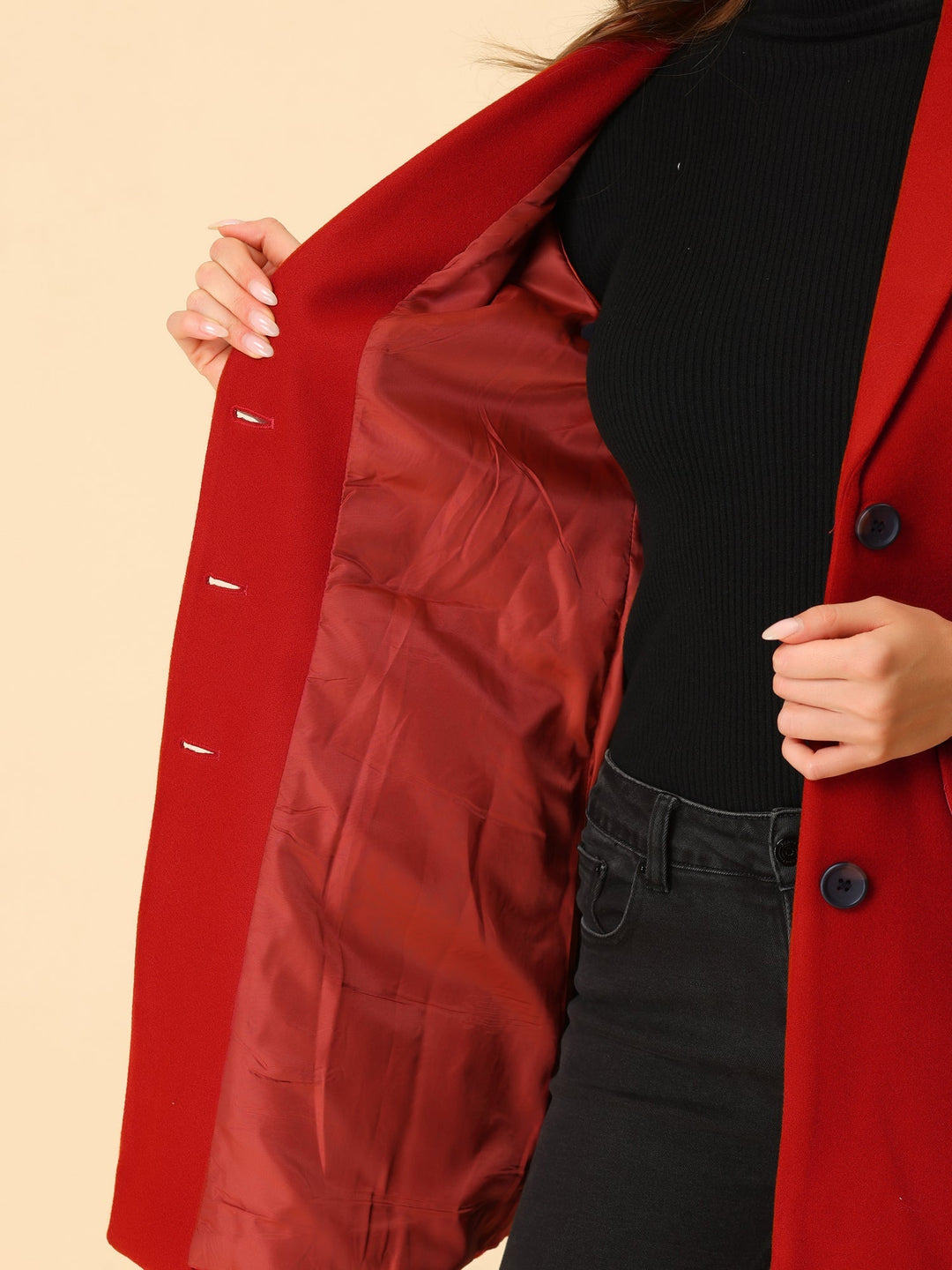 Wool Coat | Classic Cut with Collar