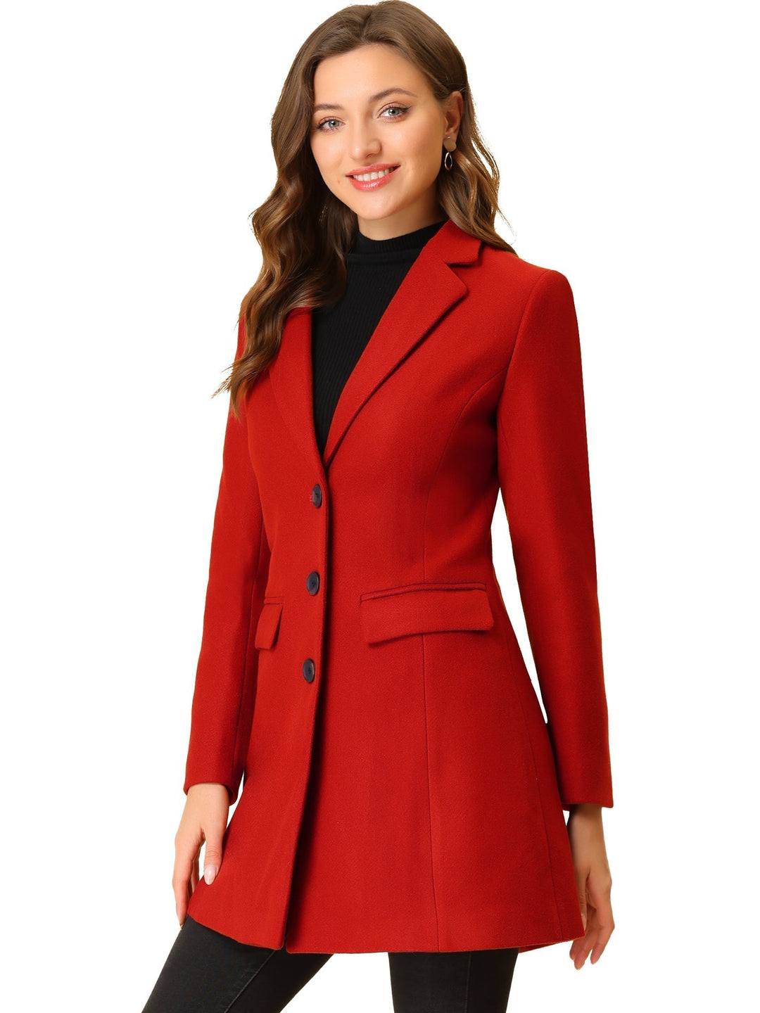 Wool Coat | Classic Cut with Collar